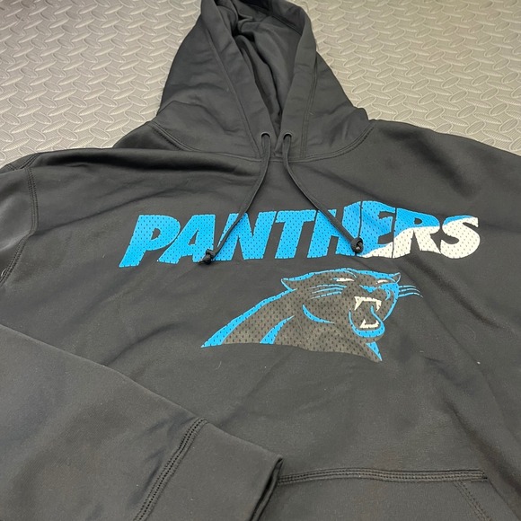 Nike Other - Nike Hoodie Mens XL Black Carolina Panthers Therma-Fit Pullover NFL Sweatshirt